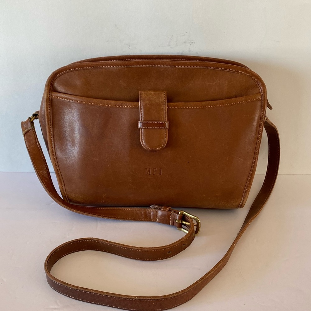 Coach 9152 Brown Leather Crossbody Purse